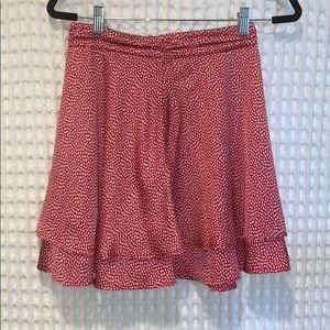 Silk skater skirt